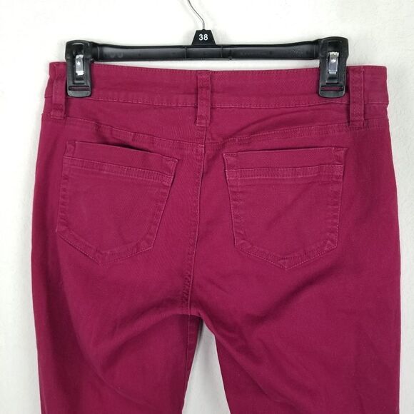 Red Camel 5-Pocket Plum Colored Skinny Jeans - Picture 6 of 7